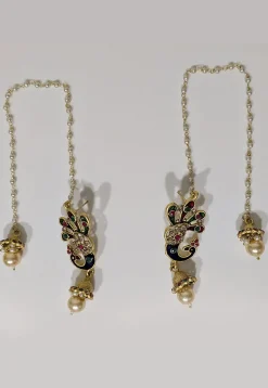 Meenakari Jhumka Style Earrings