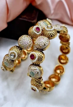 Meenakari Openable Bangle Pair