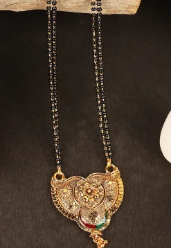 Meenakari Oxidised Mangalsutra