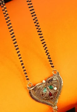Meenakari Oxidised Mangalsutra