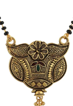 Meenakari Oxidised Mangalsutra