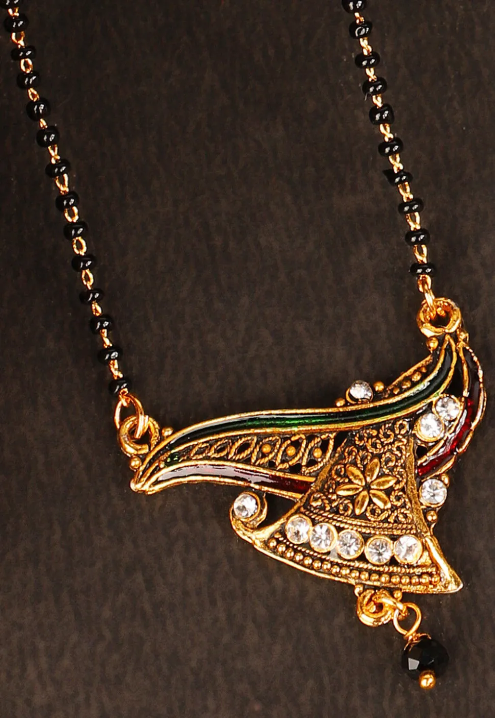 Meenakari Oxidised Mangalsutra