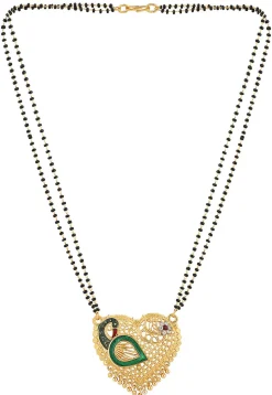 Meenakari Peacock Style Mangalsutra