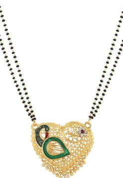 Meenakari Peacock Style Mangalsutra