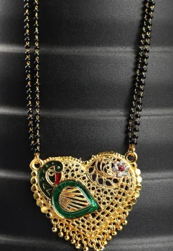 Meenakari Peacock Style Mangalsutra