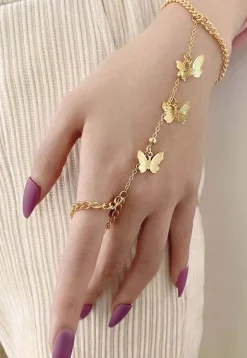Metallic Haath Phool