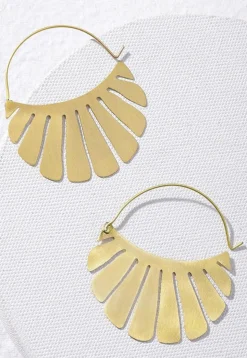 Metallic Hoop Earrings