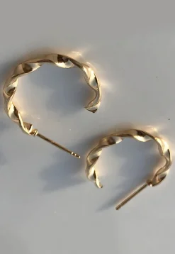 Metallic Hoops Earring