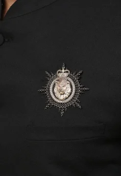 Mighty Lion Metallic Brooch
