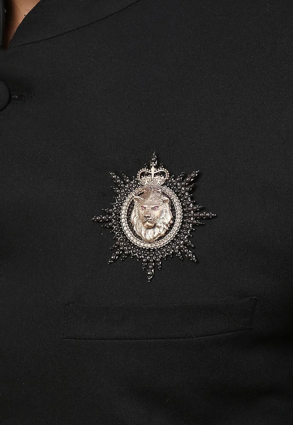 Mighty Lion Metallic Brooch