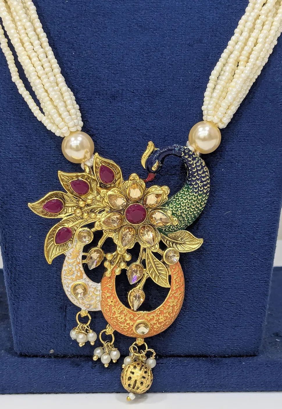Mint Meenakari Necklace Set