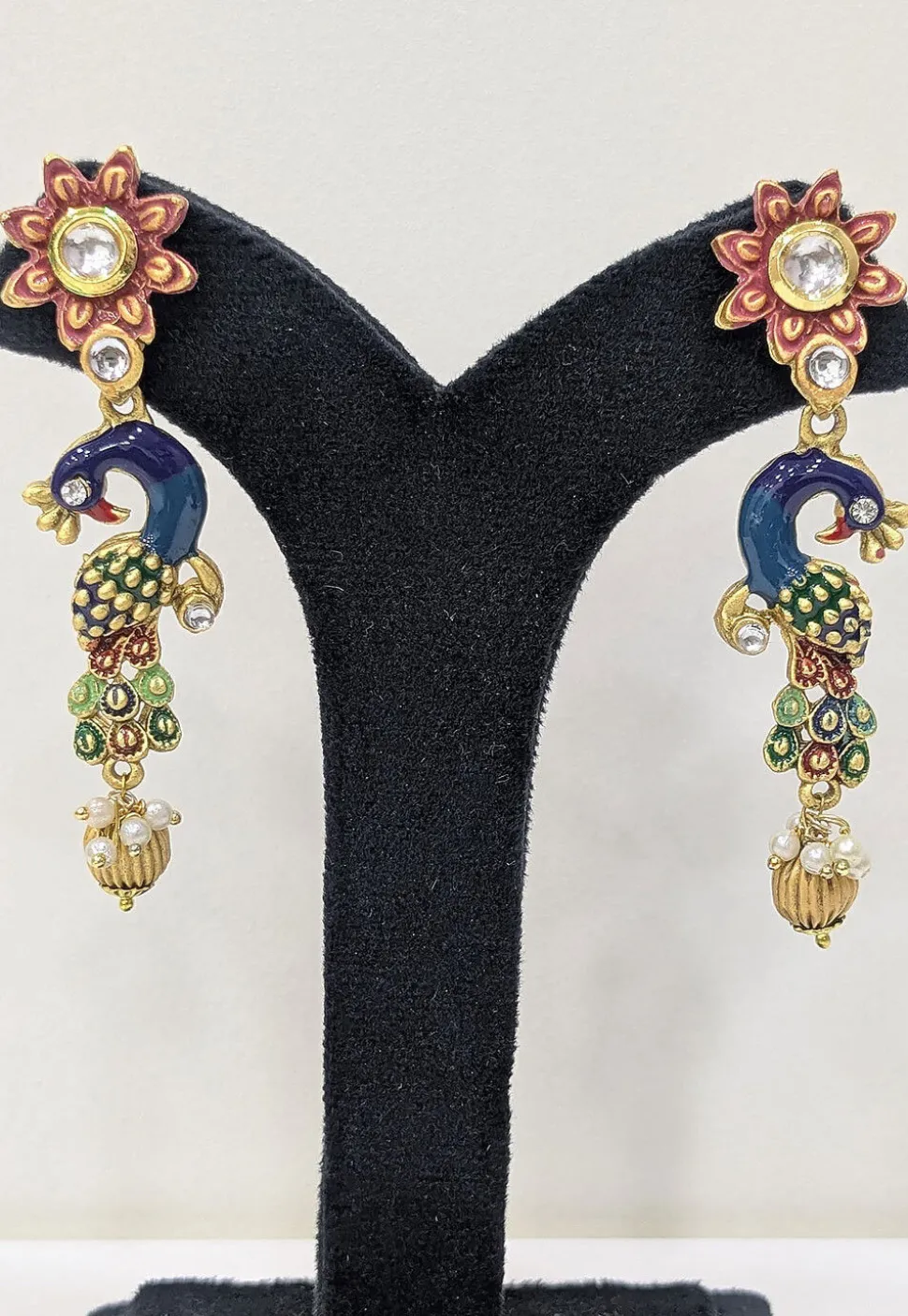 Mint Meenakari Necklace Set