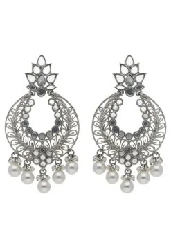 Mirror Chandbali Earrings