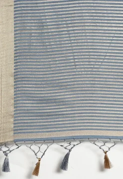 Mysore Silk Saree in Dusty Blue