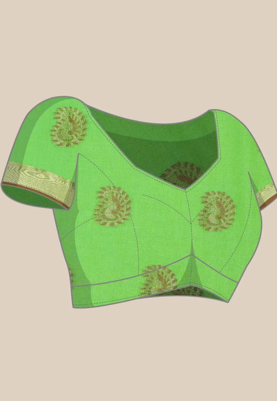 Mysore Silk Saree in Light Green