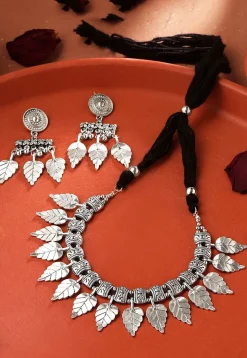 Oxidised Choker Necklace Set