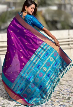 Paithani Saree in Violet