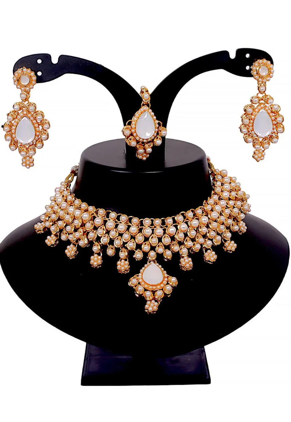 Pearl Choker Necklace Set