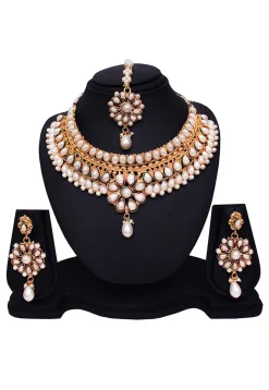 Pearl Choker Necklace Set