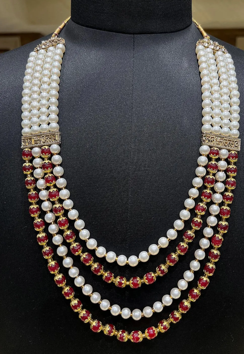 Pearl Layered Kanthimala