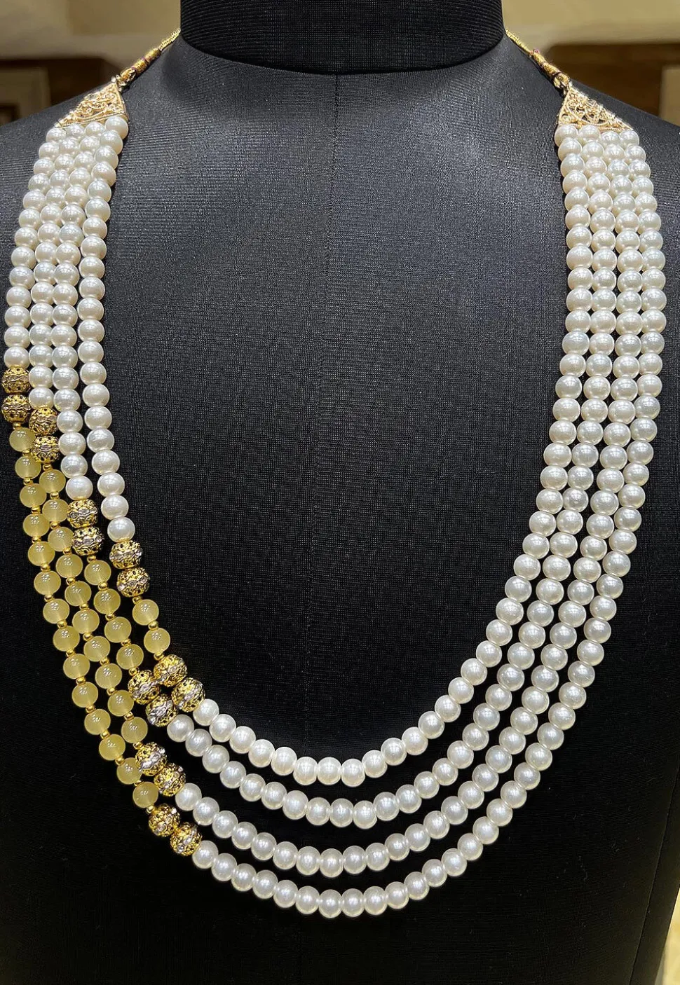 Pearl Layered Kanthimala