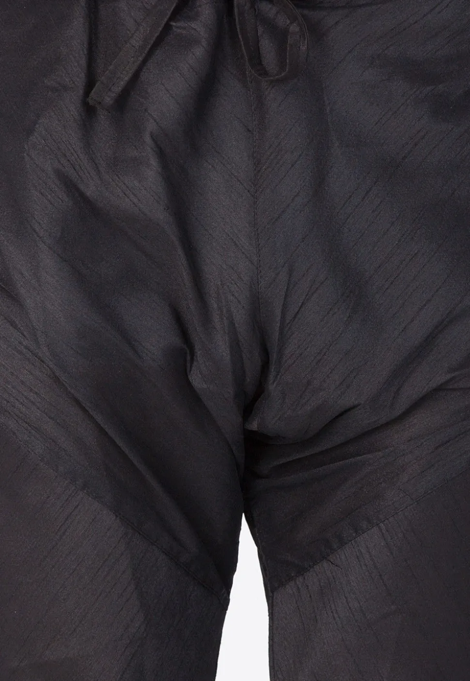 Plain Art Silk Churidar in Black