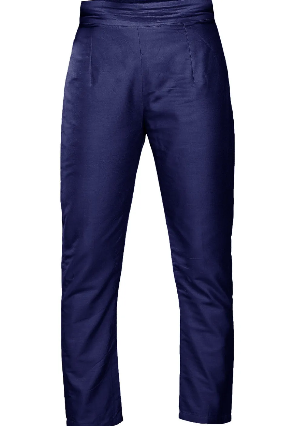 Plain Art Silk Trouser in Navy Blue