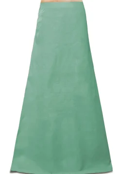 Plain Cotton Petticoat in Sea Green