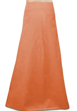 Plain Cotton Petticoat in Dark Peach