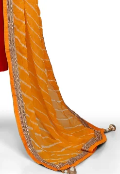 Plain Cotton Silk Anarkali Suit in Red