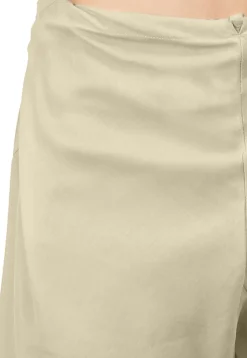 Plain Cotton Silk Churidar in Off White