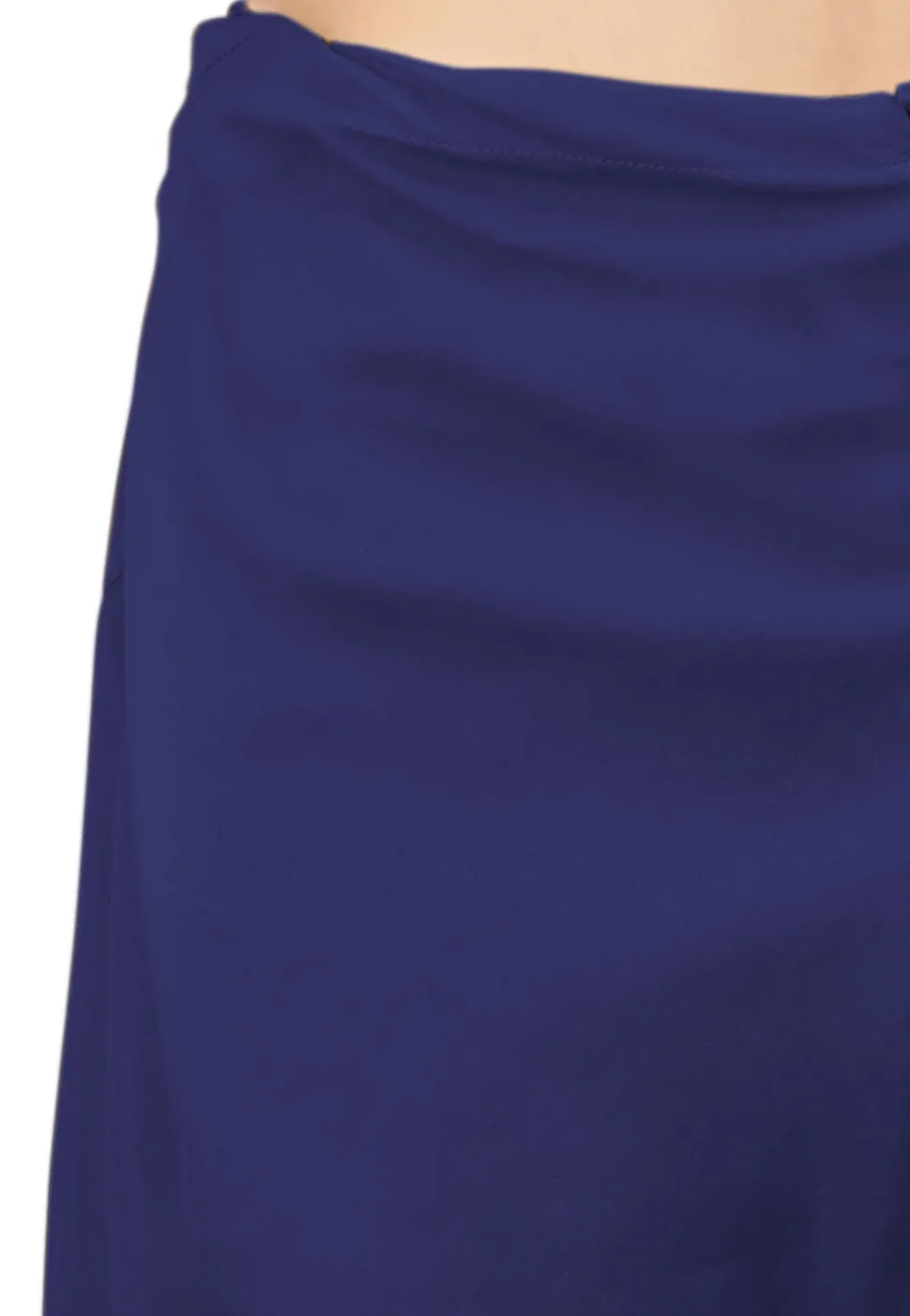 Plain Cotton Silk Churidar in Navy Blue