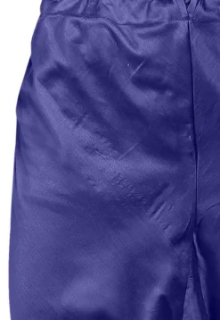 Plain Cotton Silk Churidar in Navy Blue