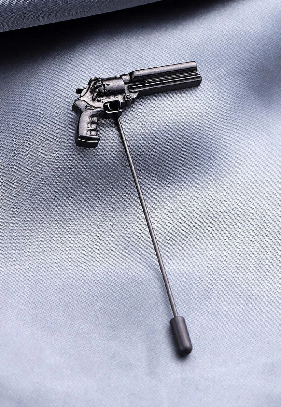 Power Gun Metallic Lapel Pin