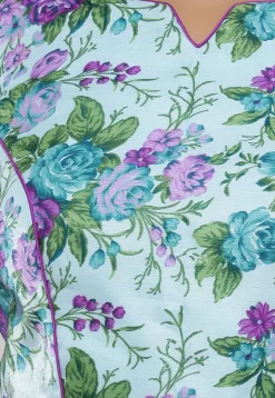 Printed Art Bhagalpuri Silk Blouse in Sea Green