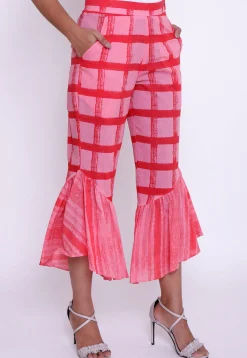 Printed Cotton Capri in Pink