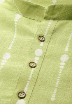 Printed Cotton Kurta in Light Green