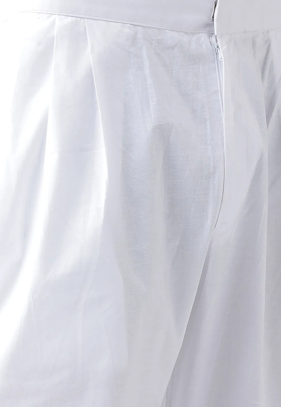 Printed Cotton Kurta Pajama in Light Rust