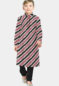 Printed Cotton Kurta Set in Multicolor