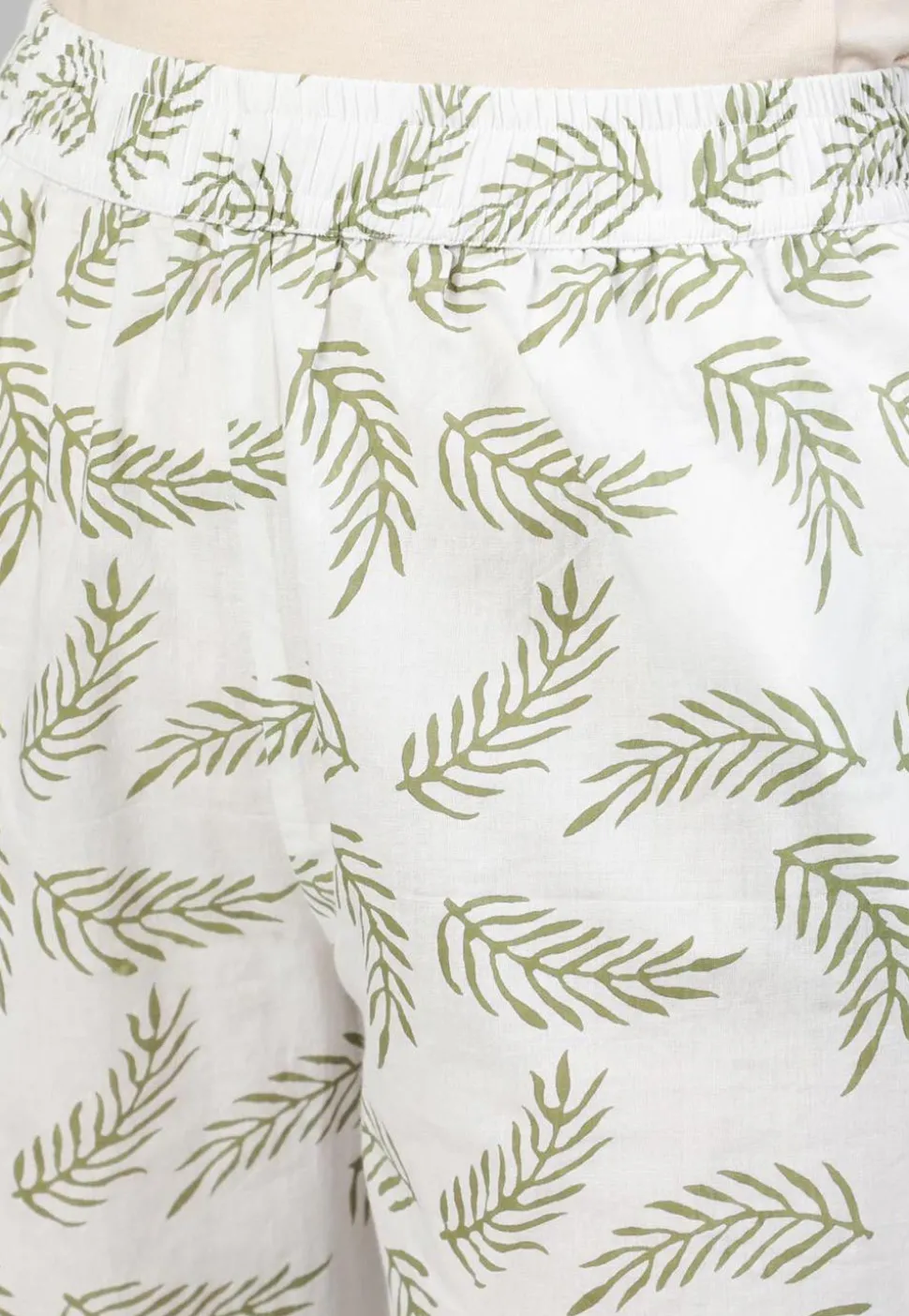 Printed Cotton Pakistani Suit in Mustard and Red