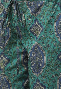 Printed Cotton Pakistani Suit in Light Fawn