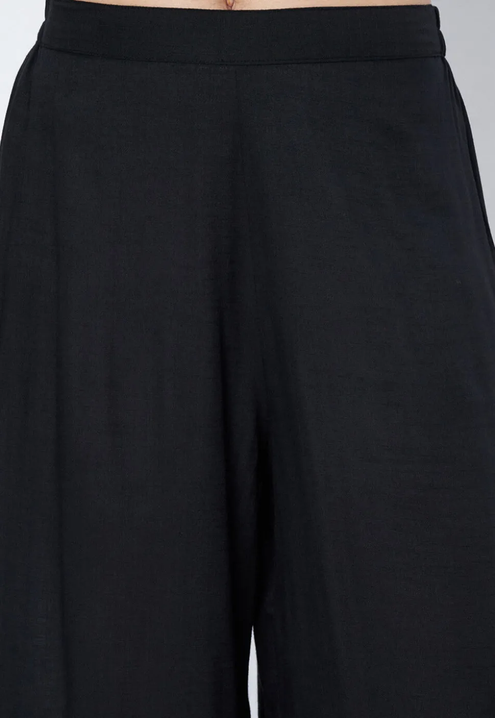 Printed Cotton Palazzo in Black