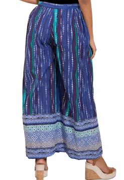 Printed Cotton Palazzo in Blue