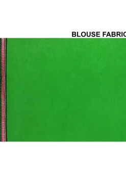 Printed Georgette Saree in Green