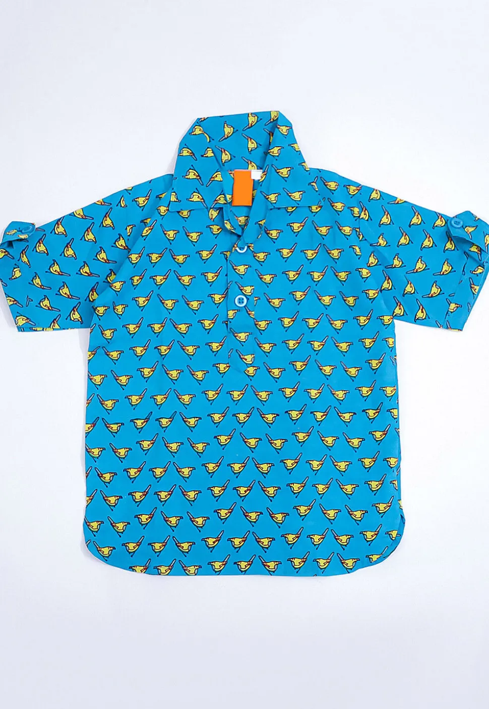 Printed Pure Cotton Kurta Set in Teal Blue