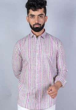 Printed Pure Cotton Shirt in Multicolor