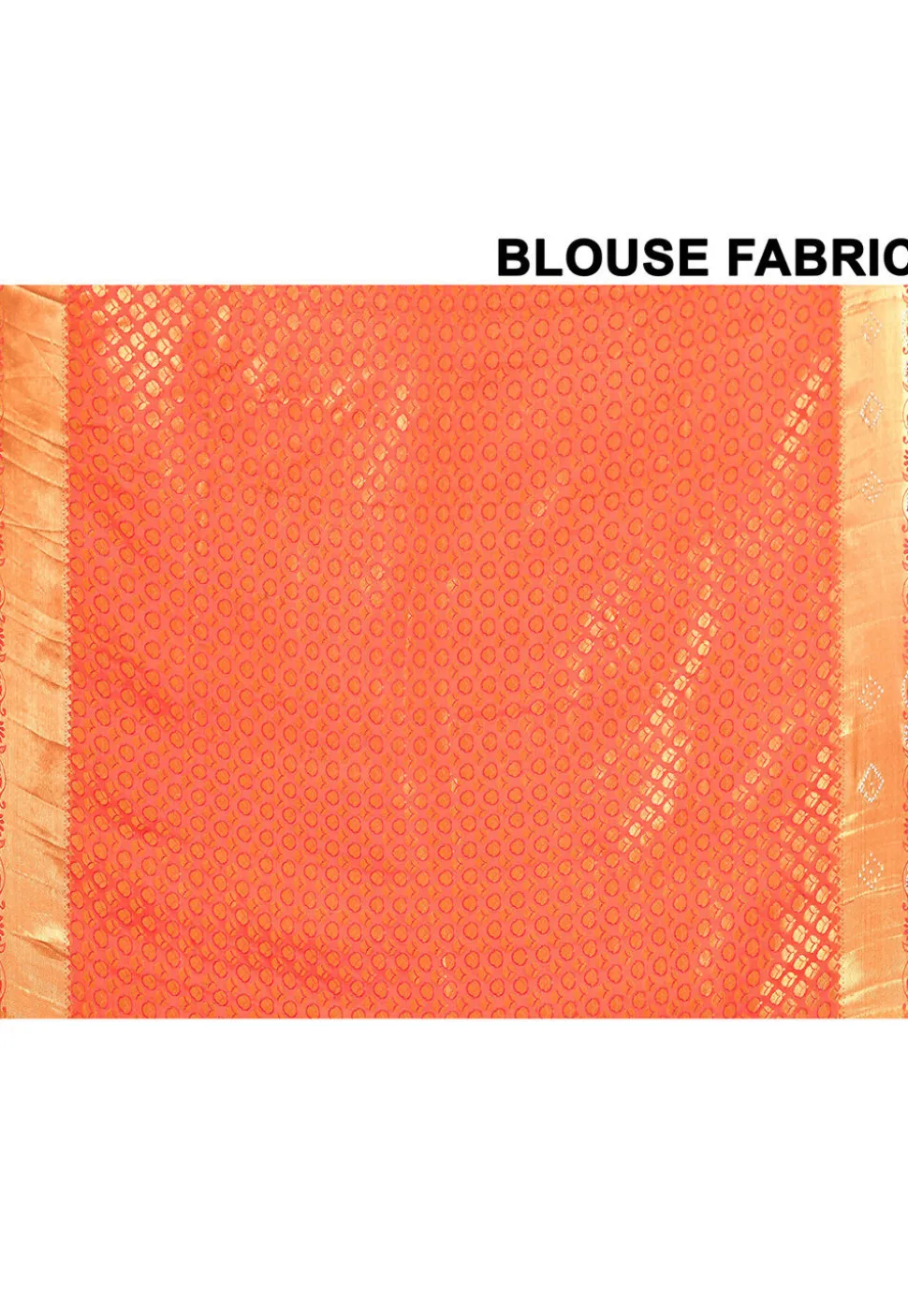 Pure Kanchipuram Silk Embellished Saree in Orange