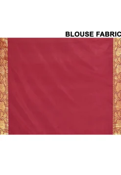 Pure Kanchipuram Silk Embellished Saree in Pink