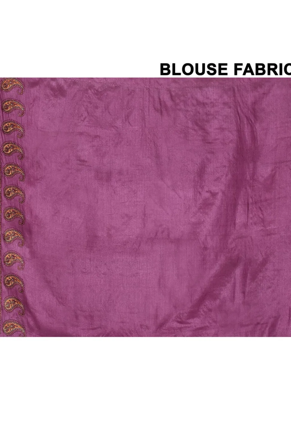 Pure Silk Embroidered Saree in Magenta