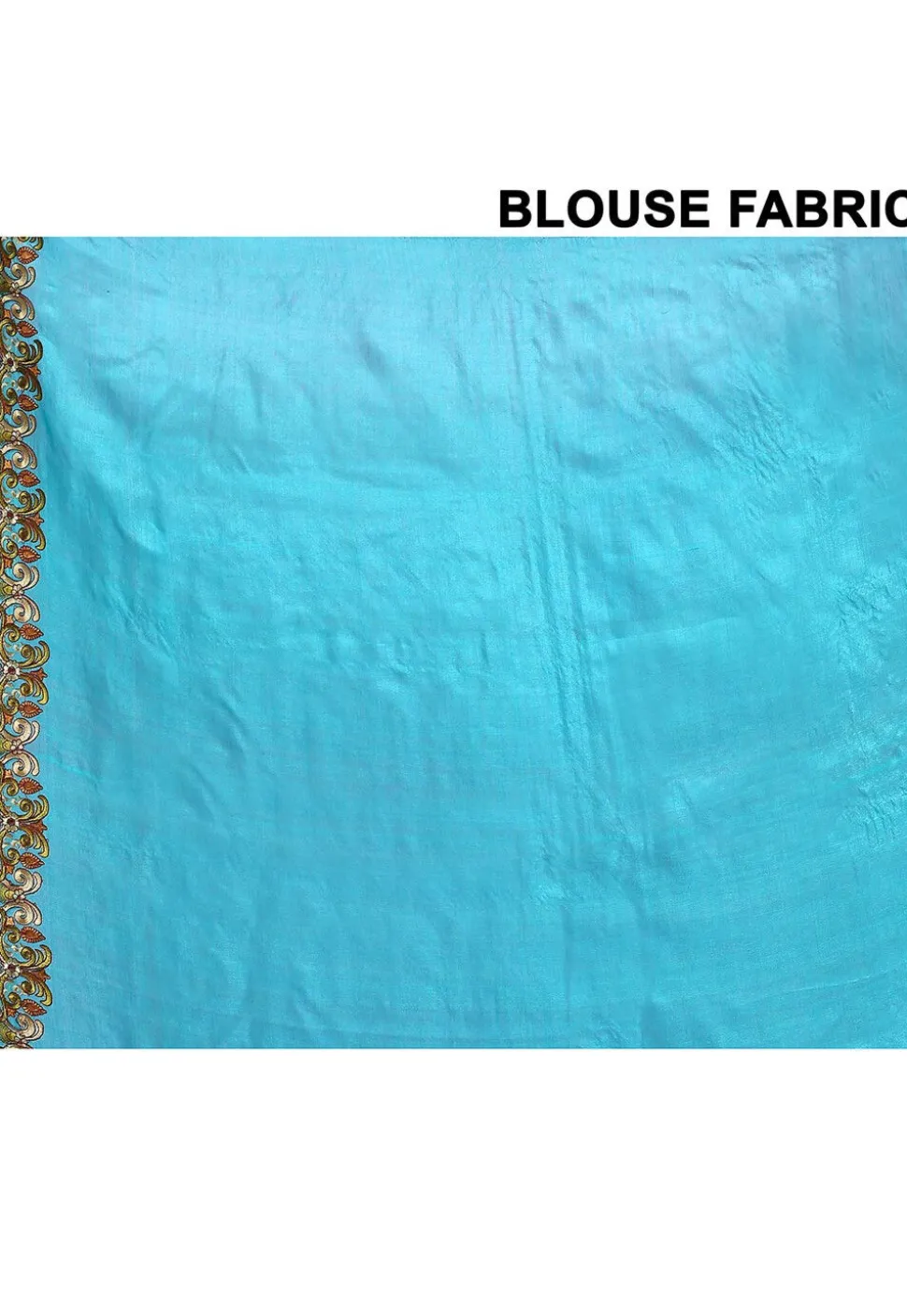 Pure Silk Embroidered Saree in Sky Blue